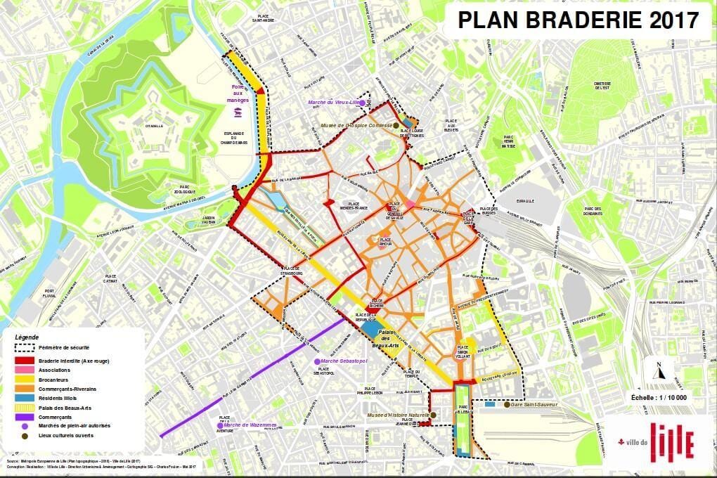 નકશો લીલી braderie